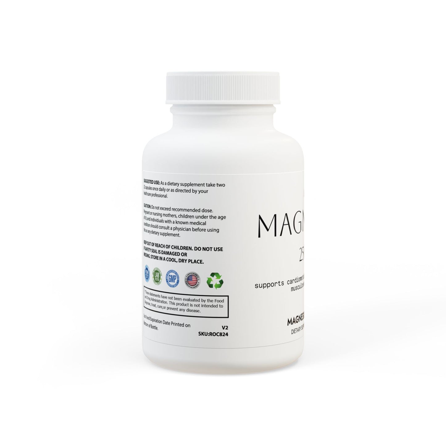 Magnesium Glycinate Supplement (60 Capsules)